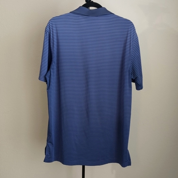 Peter Millar Summer Comfort Striped Golf Polo 4 Way Stretch Shirt Sz M - Picture 2 of 8